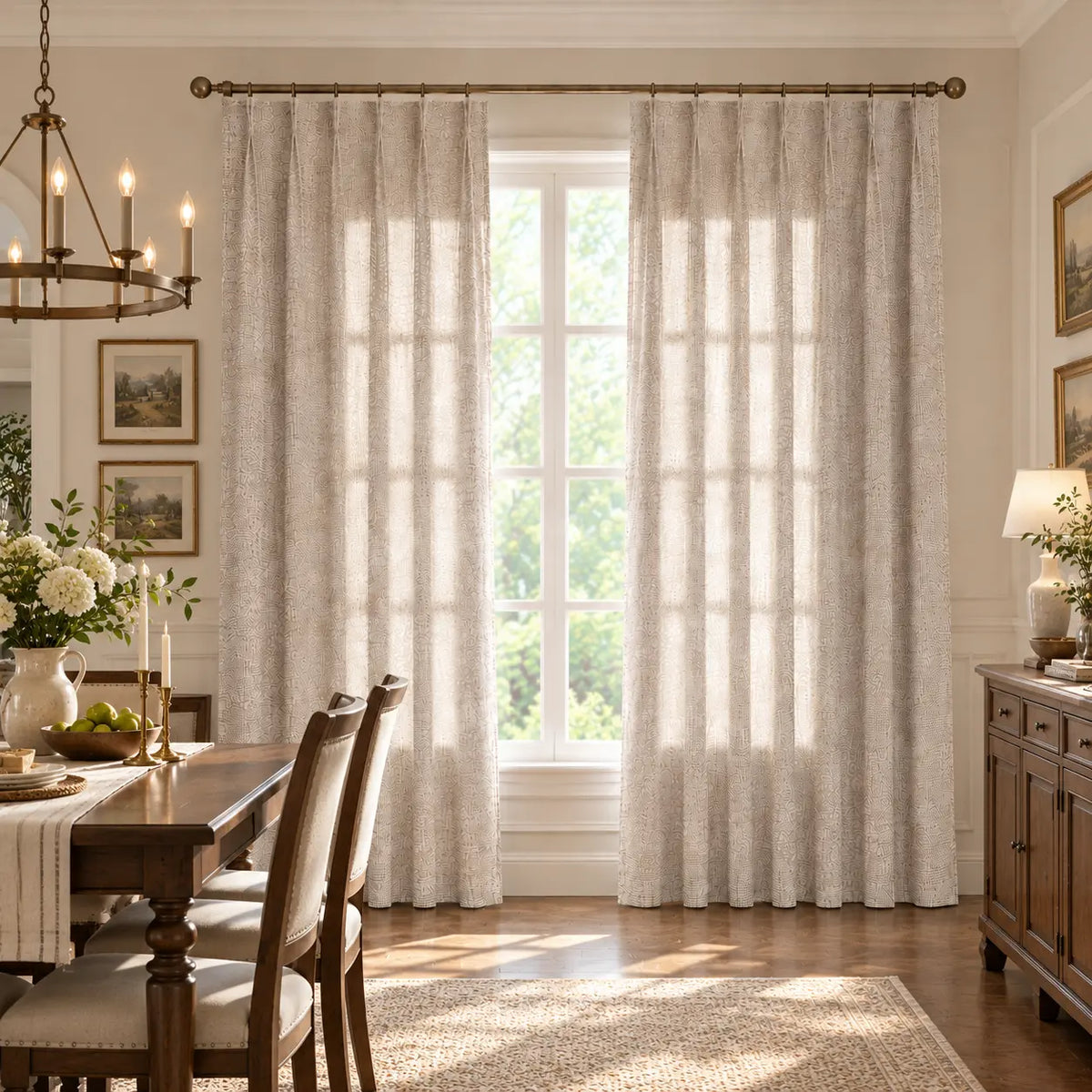 Custom Light Filtering Drapery – 50% Light Blocking Curtains - product image 6