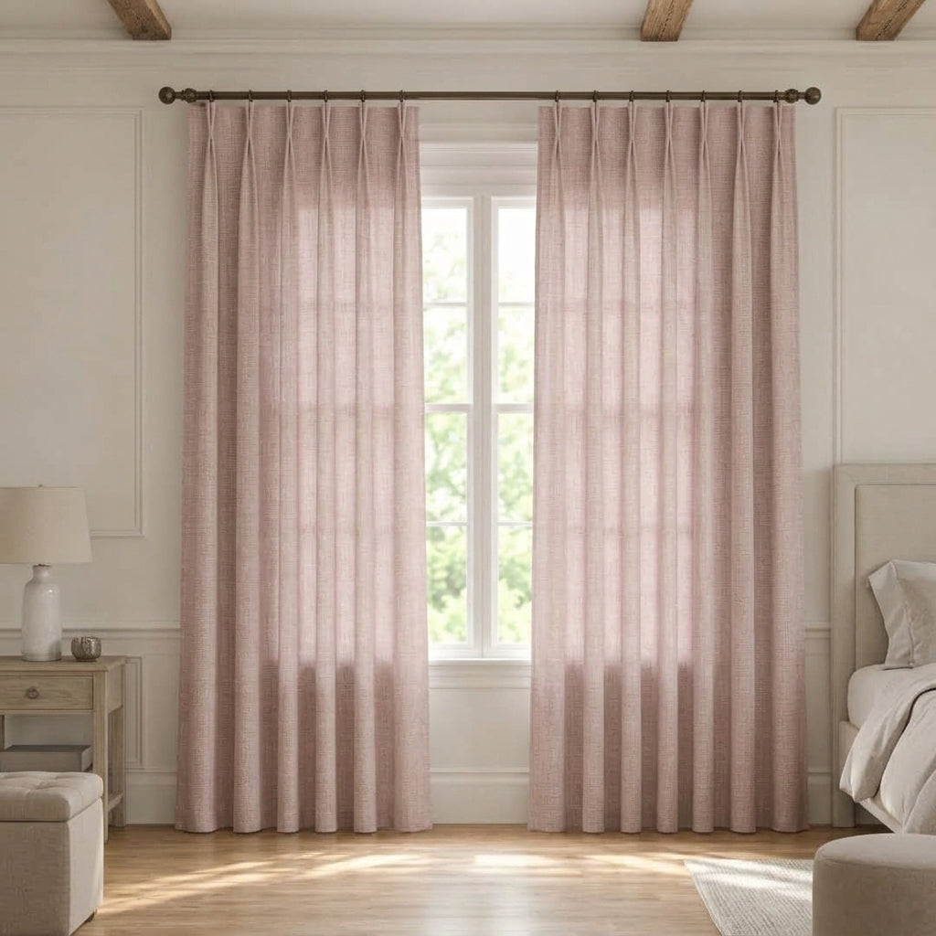 Modern Light Filtering Drapery – 50% Light Blocking, Made to Measure