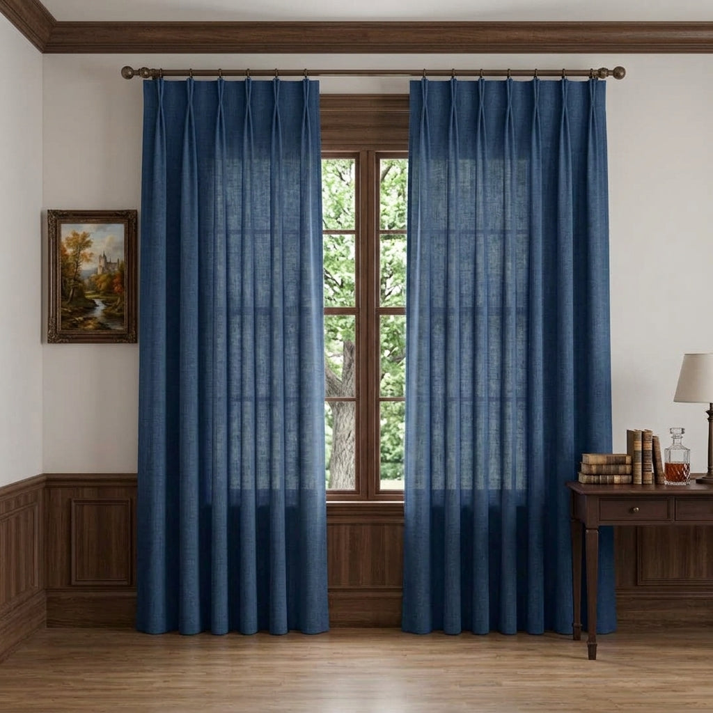 Modern Light Filtering Drapery – 50% Light Blocking, Made to Measure