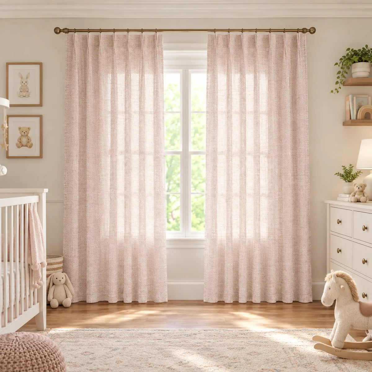 Custom Light Filtering Drapery – 50% Light Blocking Curtains