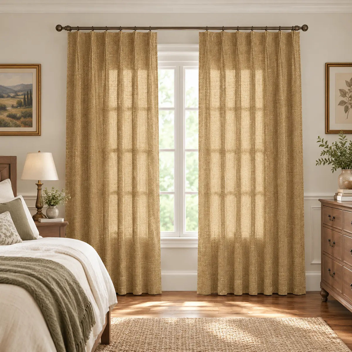 Custom Light Filtering Drapery – 50% Light Blocking Curtains