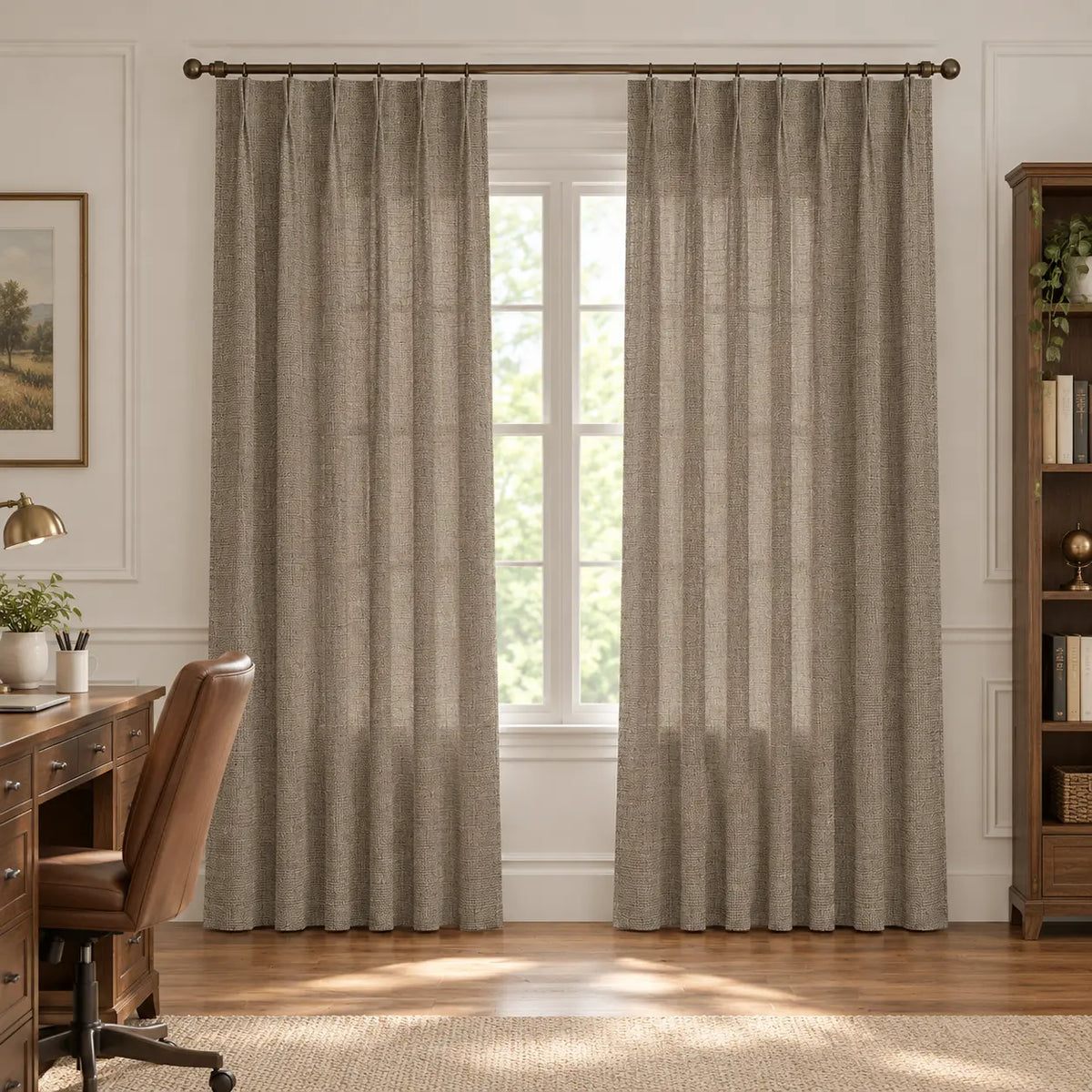 Custom Light Filtering Drapery – 50% Light Blocking Curtains