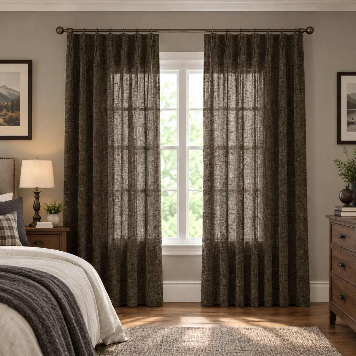 Custom Light Filtering Drapery – 50% Light Blocking Curtains