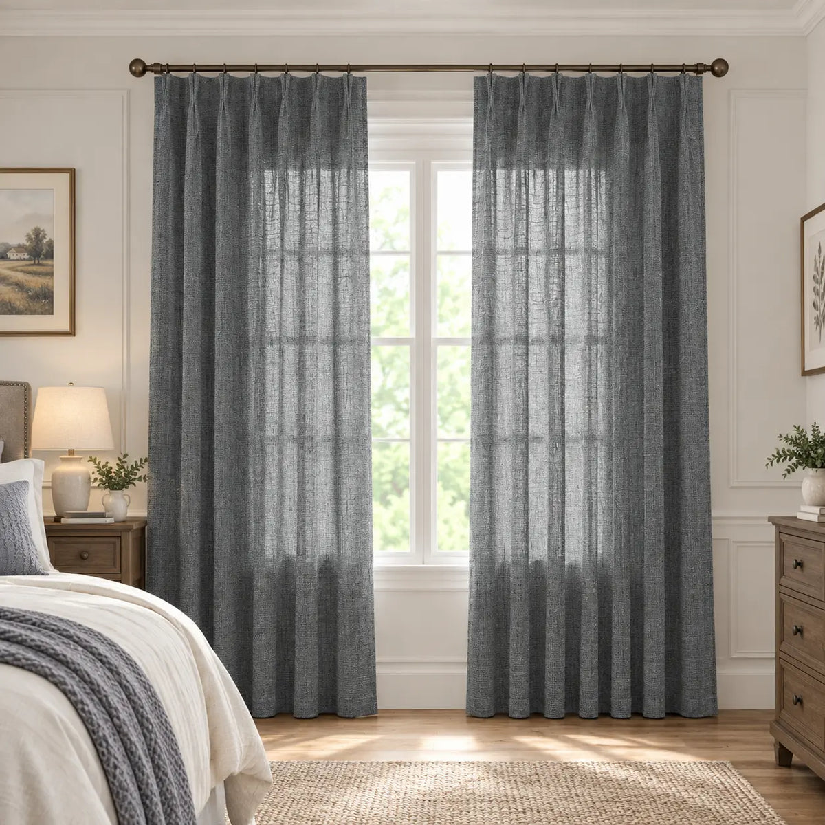 Custom Light Filtering Drapery – 50% Light Blocking Curtains