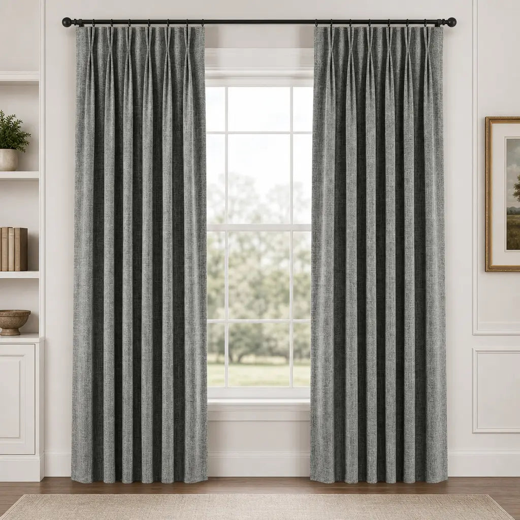 Custom Blackout Curtains for Bedrooms – Room Darkening – color ZJM-A01