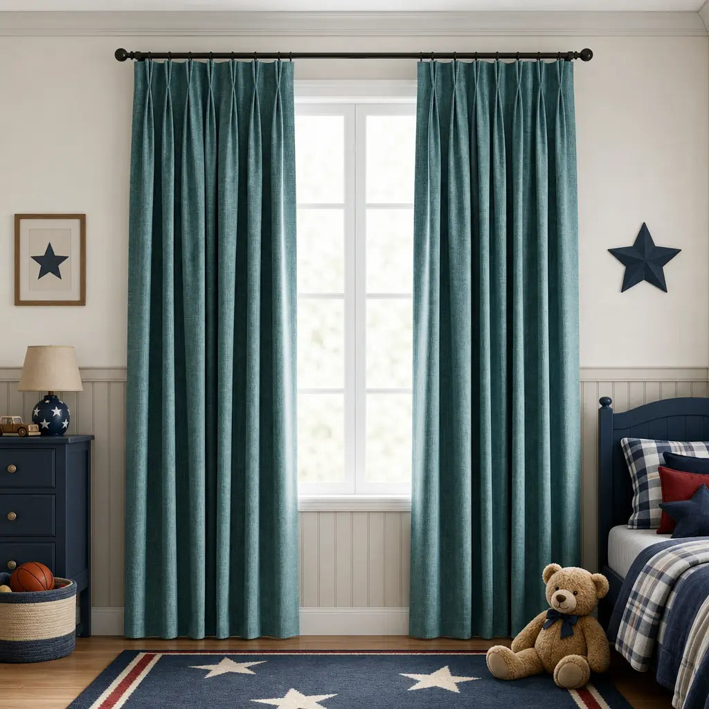 Custom Blackout Curtains for Bedrooms – Room Darkening – color ZJM-A03