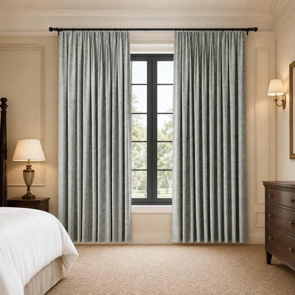 Custom Blackout Curtains for Bedrooms – Room Darkening – color ZJM-A05
