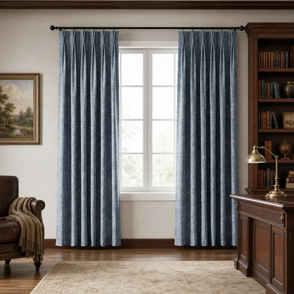 Custom Blackout Curtains for Bedrooms – Room Darkening – color ZJM-A12