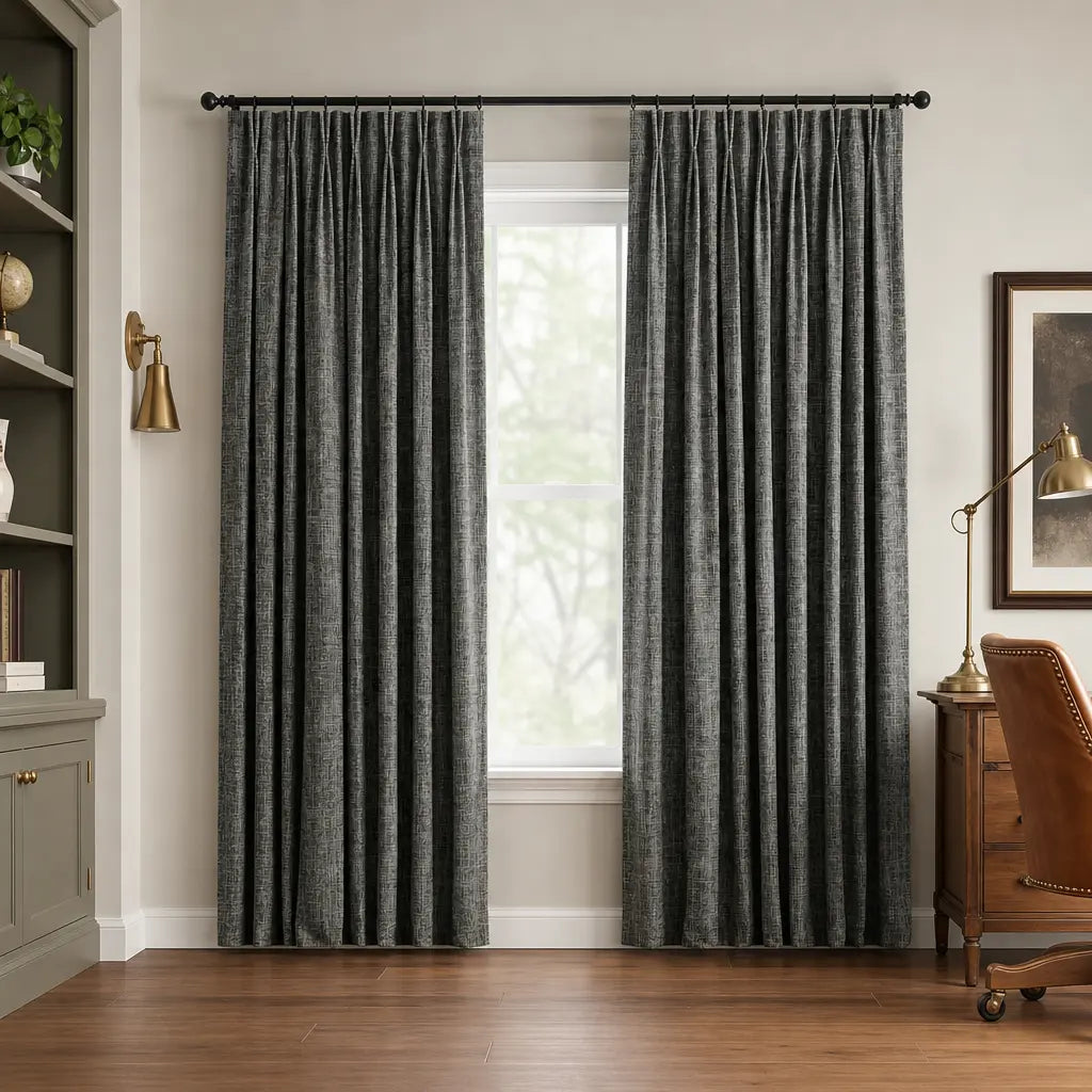 Custom Blackout Curtains for Bedrooms – Room Darkening – color ZJM-A17