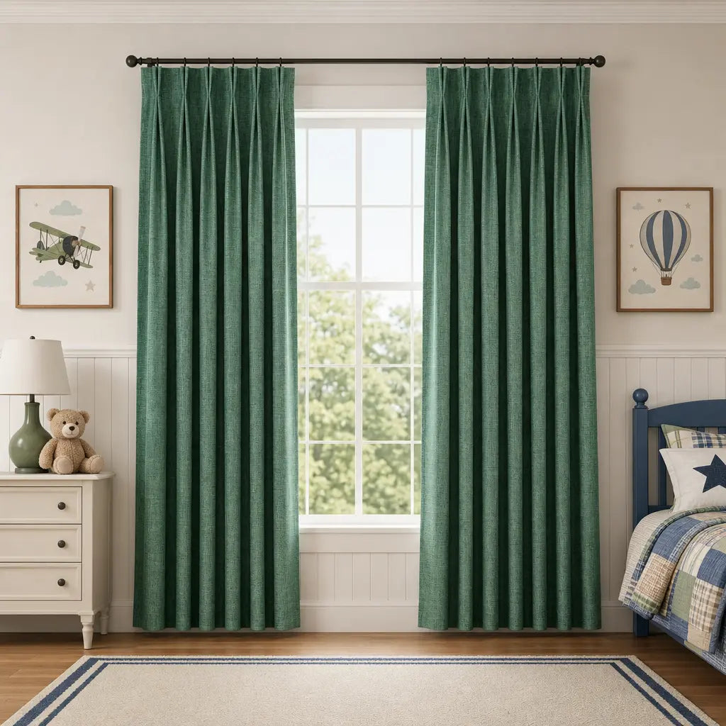 Custom Blackout Curtains for Bedrooms – Room Darkening – color ZJM-A18