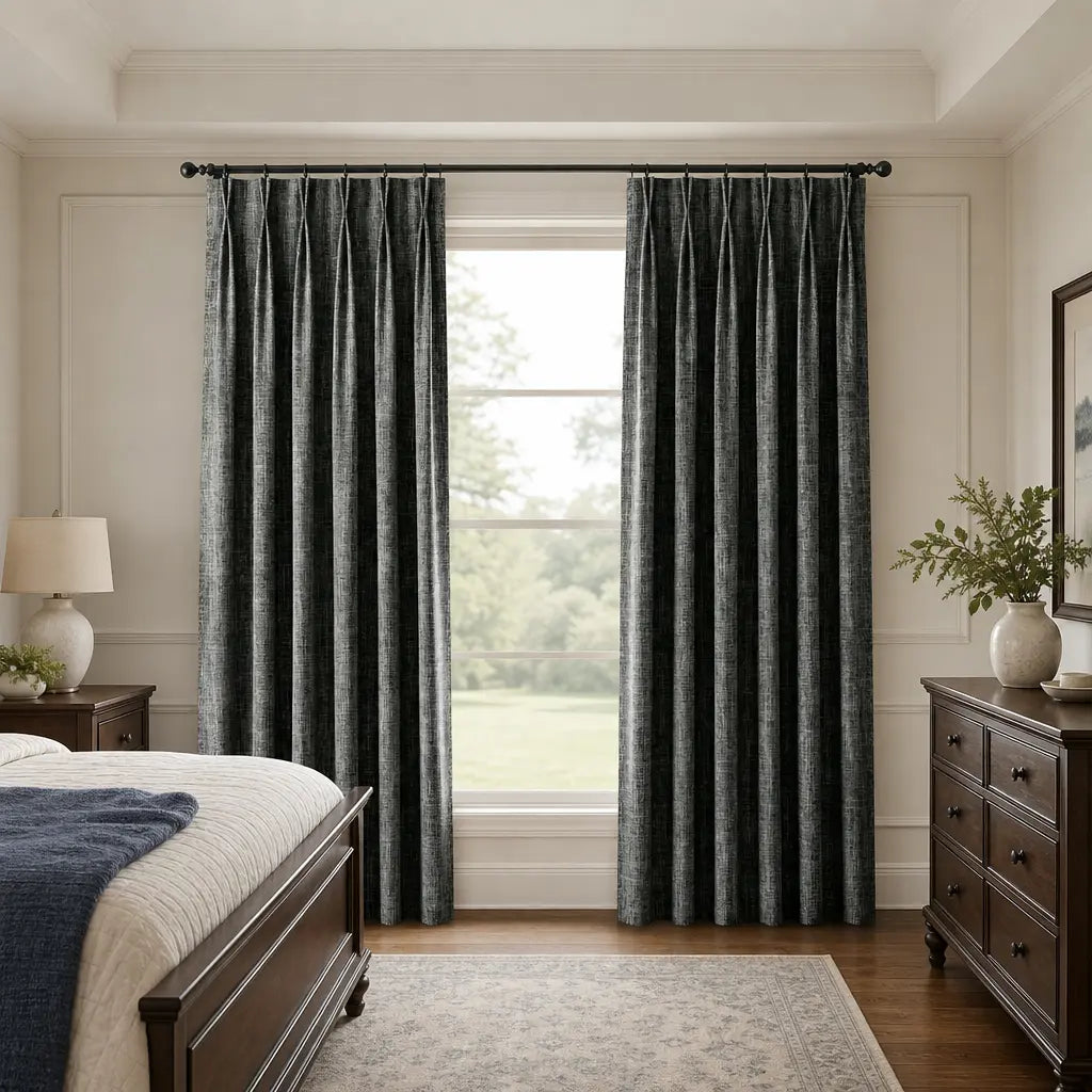 Custom Blackout Curtains for Bedrooms – Room Darkening – color ZJM-A19