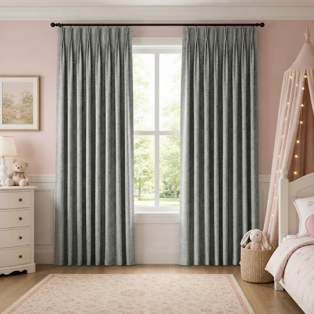 Custom Blackout Curtains – ZJM Linen Blend | Made to Measure – color ZJM-B04