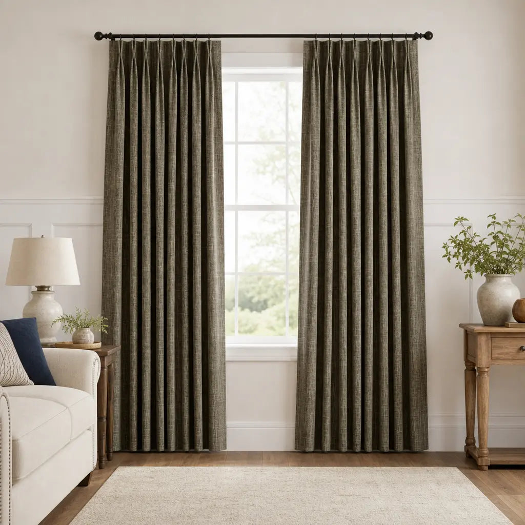 Custom Blackout Curtains – ZJM Linen Blend | Made to Measure – color ZJM-B15