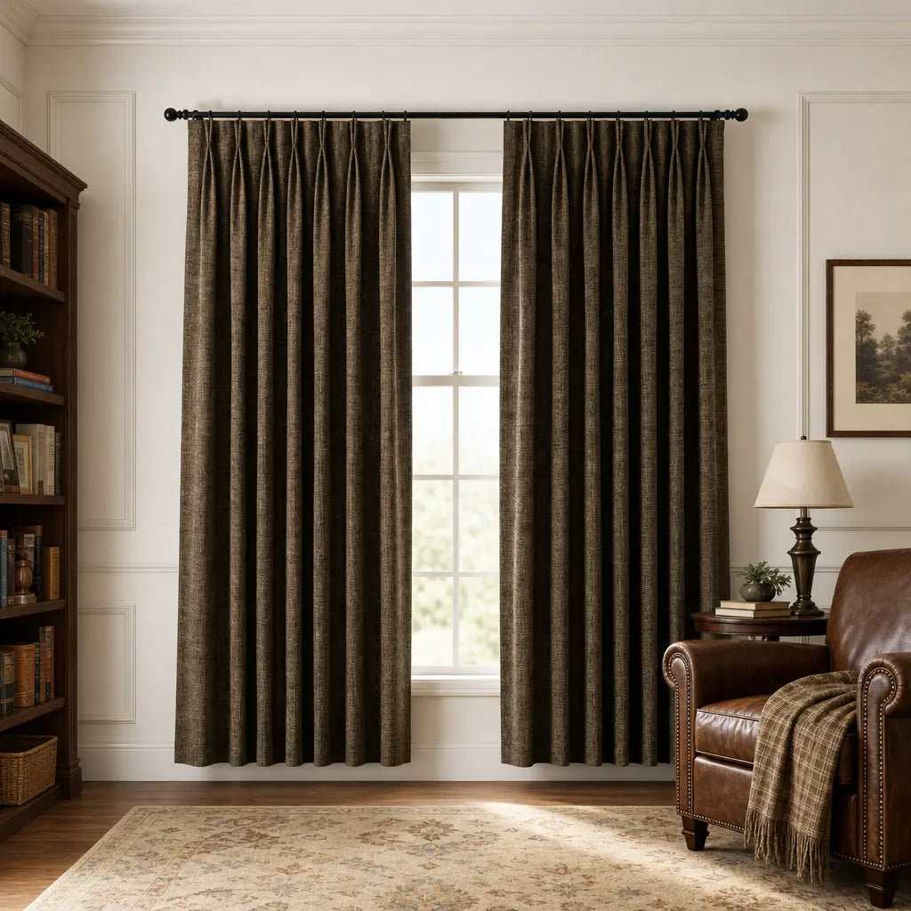 Custom Blackout Curtains – ZJM Linen Blend | Made to Measure – color ZJM-B24