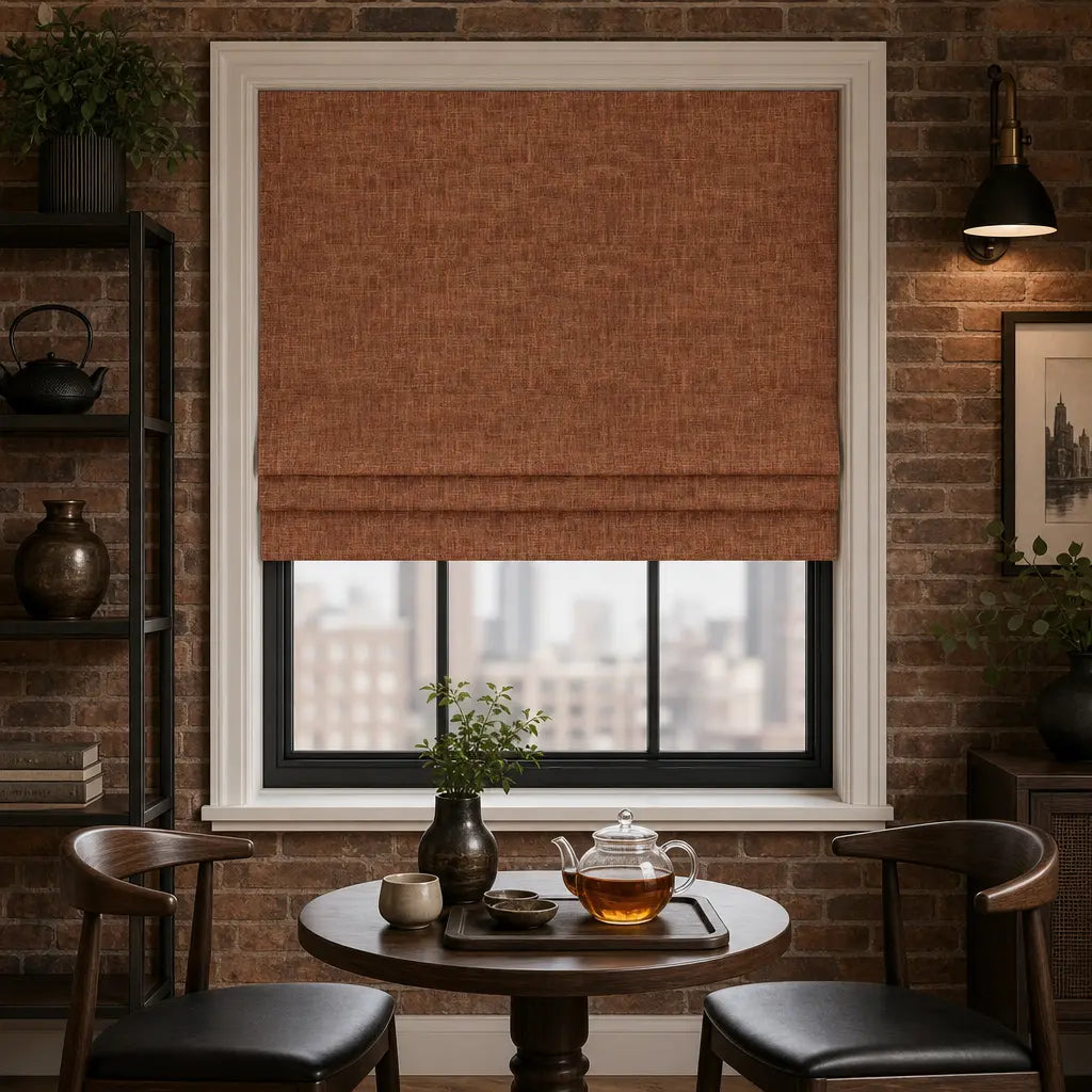 Custom Blackout Roman Shades for Bedrooms – Linen Blend – product image 28