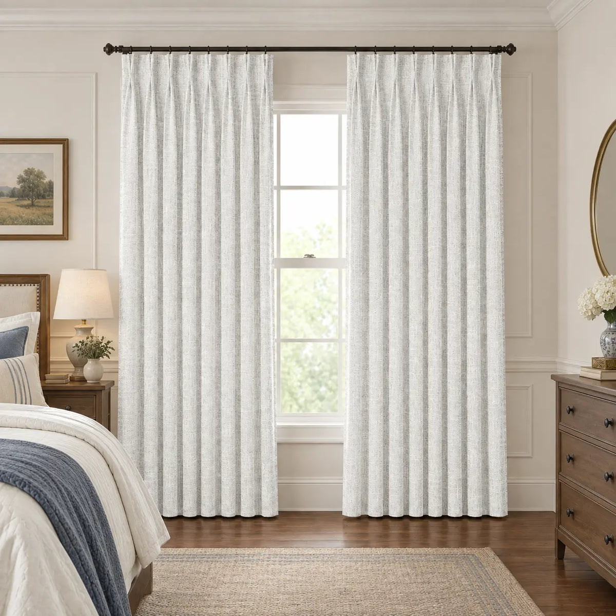 Custom Blackout Bedroom Drapery – 100% Light Blocking Curtains