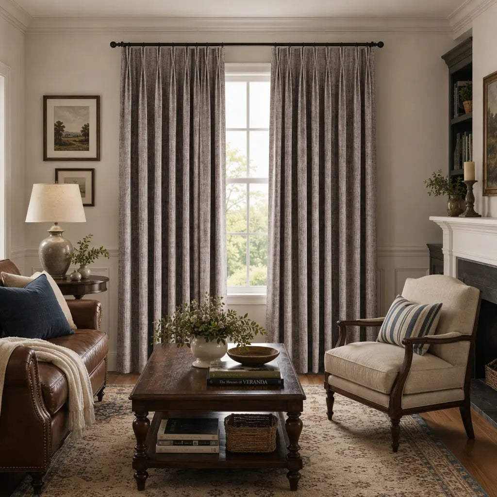 Custom Blackout Curtains – ZJM Linen Blend | Made to Measure