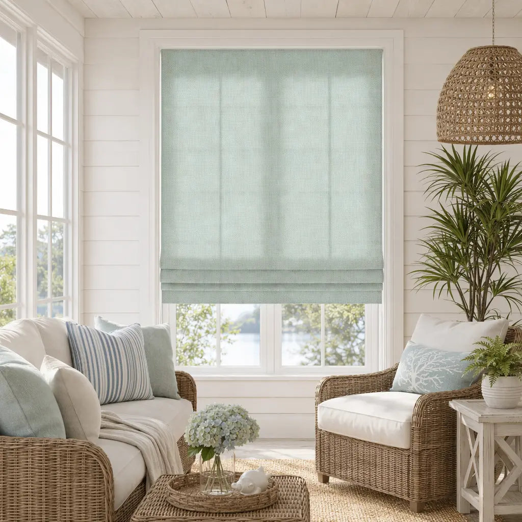 Custom Semi-Blackout Roman Shades – Soft Light & Privacy – product image 4