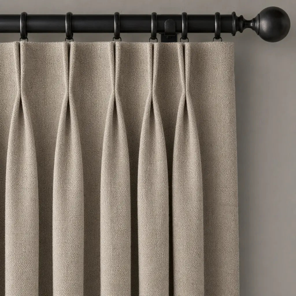 Custom Blackout Curtains for Living Rooms – Linen Blend – product image 12