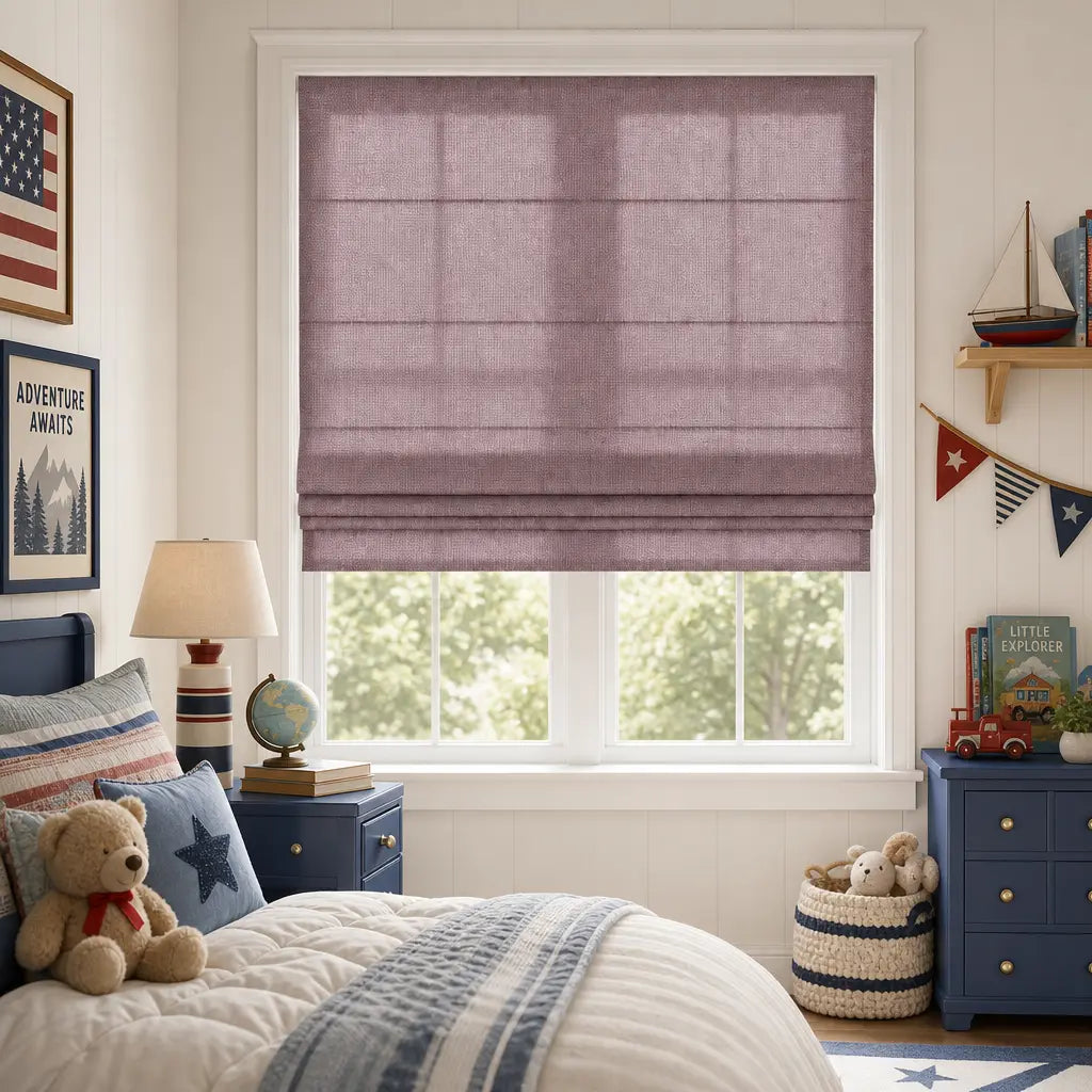 Custom Linen Blend Roman Shades – Light Filtering – product image 5