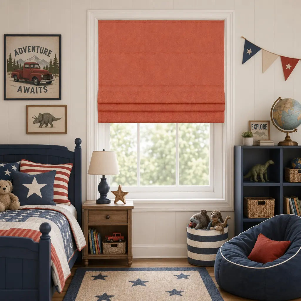 Custom Cordless Blackout Roman Shades for Bedrooms – product image 4