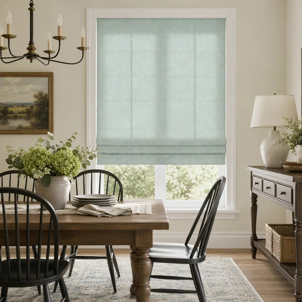Custom Semi-Blackout Roman Shades – Soft Light & Privacy – product image 5