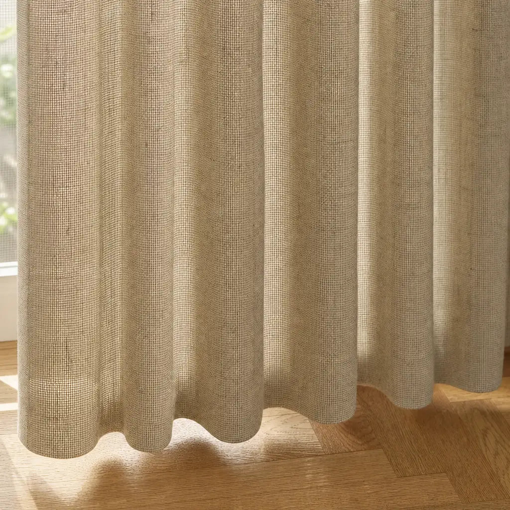 Custom Linen Blend Curtains for Living Rooms – Semi-Blackout – product image 9