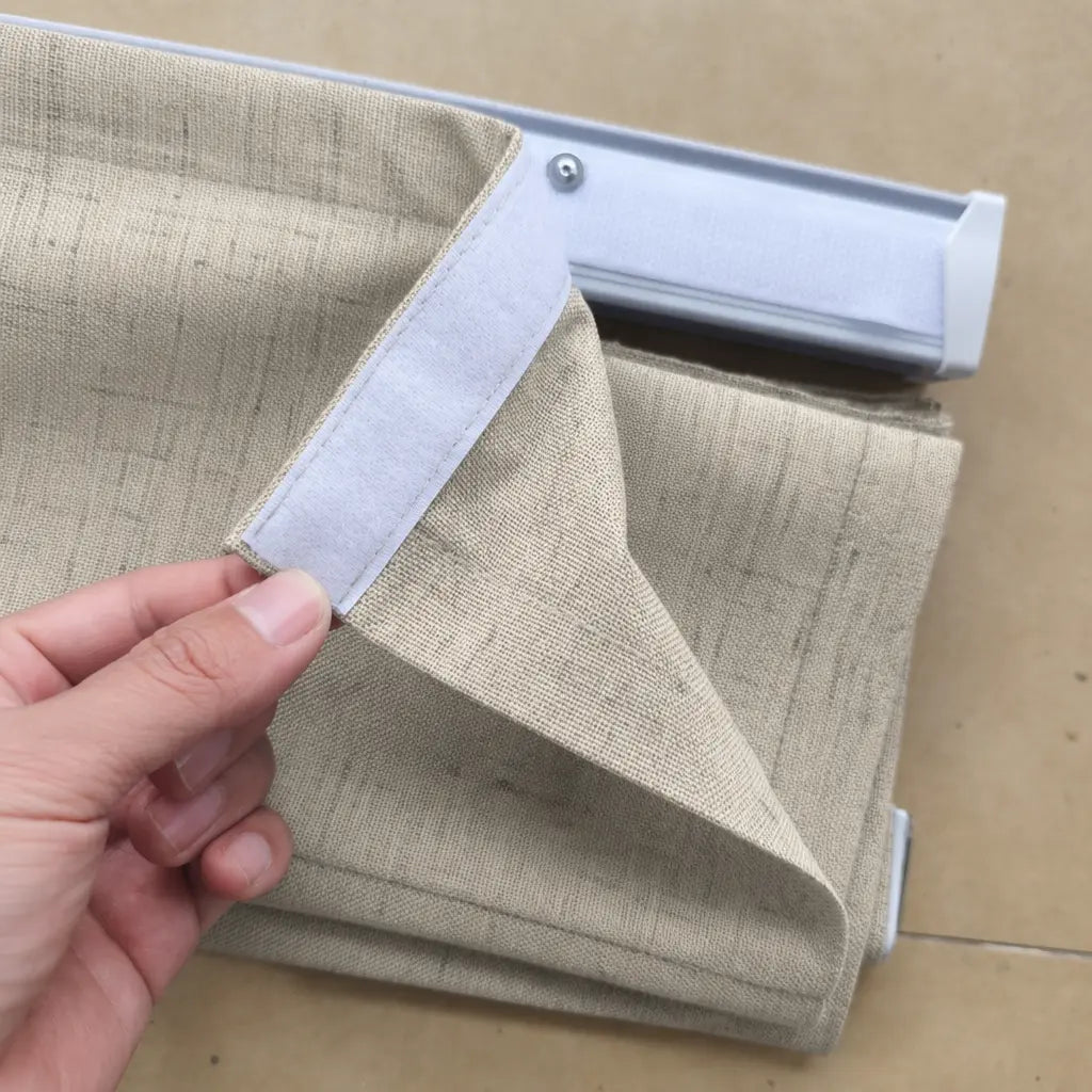 Custom Linen Blend Roman Shades – Light Filtering – product image 8